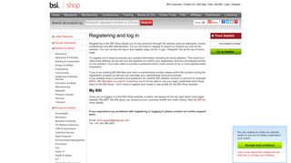 Register and log in - BSI Shop