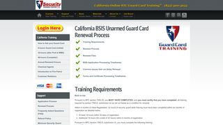 California Unarmed Guard Card Renewal Process - BSIS - Security ...