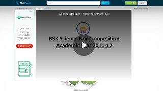 BSK Science Fair Competition Academic Year - ppt video online ...