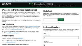 BSL Suppliers List