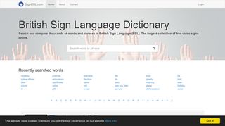 British Sign Language (BSL) Dictionary