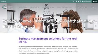 Dermatology, Ophthalmology, Plastic Surgery | BSM Consulting