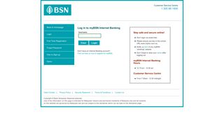 myBSN - Log in to myBSN Internet Banking - Bank Simpanan Nasional