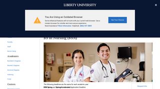 BS in Nursing (BSN) | School of Nursing | Liberty University