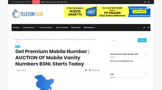 Get Premium Mobile Number : AUCTION OF Mobile Vanity Numbers ...