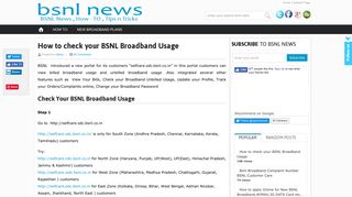How to check your BSNL Broadband Usage - Bsnl Speed Test