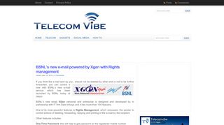 BSNL's new e-mail powered by Xgen with Rights management ...