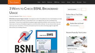 3 Ways to Check BSNL Broadband Usage - Tech Linko