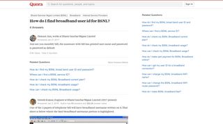 How to find broadband user id for BSNL - Quora