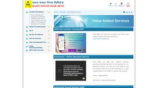 Value Added Services - BSNL