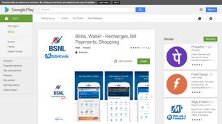 BSNL Wallet - Recharges, Bill Payments, Shopping - Apps on ...