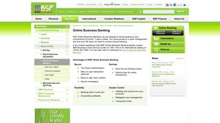 Online Business Banking - Bank South Pacific - PNG