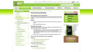 Online Personal Banking - Bank South Pacific - FIJI - BSP