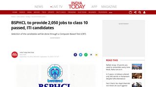 BSPHCL to provide 2,050 jobs to class 10 passed, ITI candidates ...