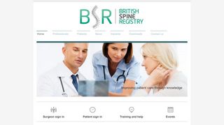 The British Spine Registry: Home