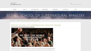 Bethel School of Supernatural Ministry (BSSM) | Bethel Redding