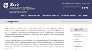 College Profile - BSSS The Bhopal School Of Social Sciences ...