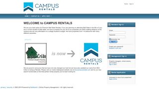 Campus Rentals Payment & Building Maintenance - Home - Buildium