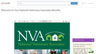 Welcome to Your National Veterinary Associates Benefits - PDF