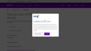 How do I turn off BT access controls for a device? | BT help