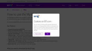 How to use the My BT App | BT help