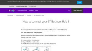 How to connect your BT Business Hub 3 | BT Business