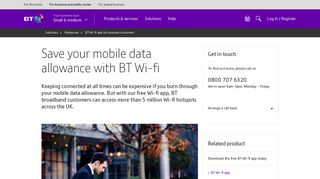 BT Wi-fi app for business customers - BT