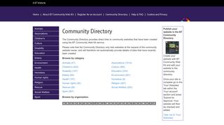 BT Community Website Builder - BT Community Web Kit