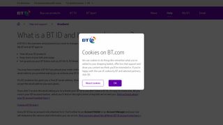 What is a BT ID and how can I get one? | BT help