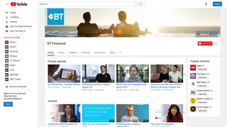 BT Financial - YouTube