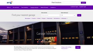 Garage network | BT Fleet Solutions