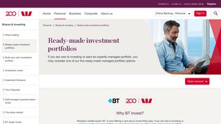 BT Invest - Ready made investment portfolio | Westpac