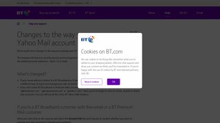 Changes to the way you manage your BT Yahoo Mail account | BT ...