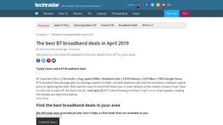 The best BT broadband deals in February 2019: get £100+ Reward ...
