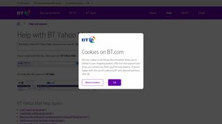 Help with BT Yahoo Mail | BT help