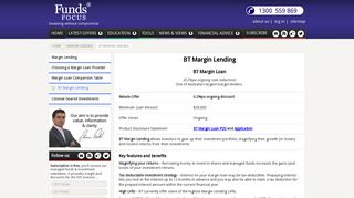 BT Margin Lending Rebate Offer | Funds Focus