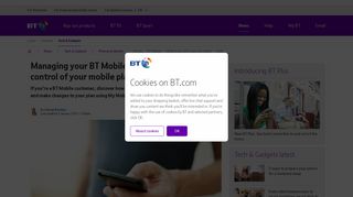Discover how to manage your BT Mobile account using My Mobile and ...