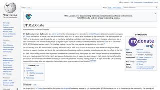 BT MyDonate - Wikipedia