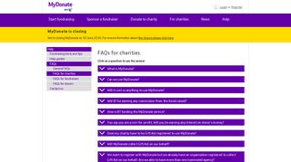 FAQs for charities - BT MyDonate - BT Plc