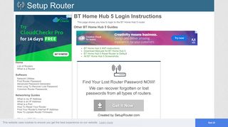 Login to BT Home Hub 5 Router - SetupRouter