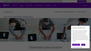 Shareholder administration - BT Plc