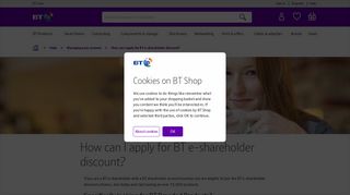 How Can I Apply For A BT E-Shareholder Discount? | BT Shop