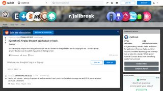 [Question] Airplay btsport app tweak or hack : jailbreak - Reddit