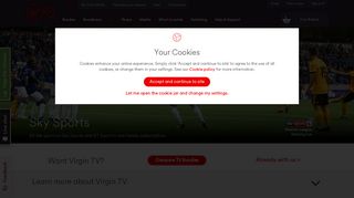 Watch Sky Sports & BT Sports live & on the go | Virgin Media