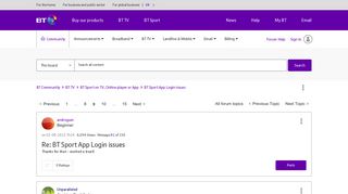 Solved: BT Sport App Login issues - Page 9 - BT Community