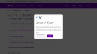 Setting up the BT Sport App on smartphones and tablets | BT help