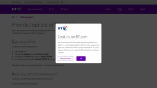 How do I opt out of BT Wi-fi? | BT help