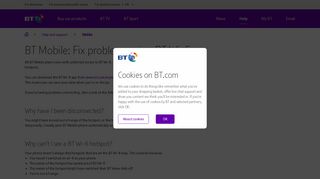 BT Mobile: Fix problems using BT Wi-fi | BT help