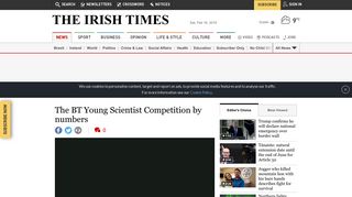 The BT Young Scientist Competition by numbers - Irish Times