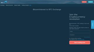 BitcoinInterest BCI to Bitcoin BTC Exchange / HitBTC